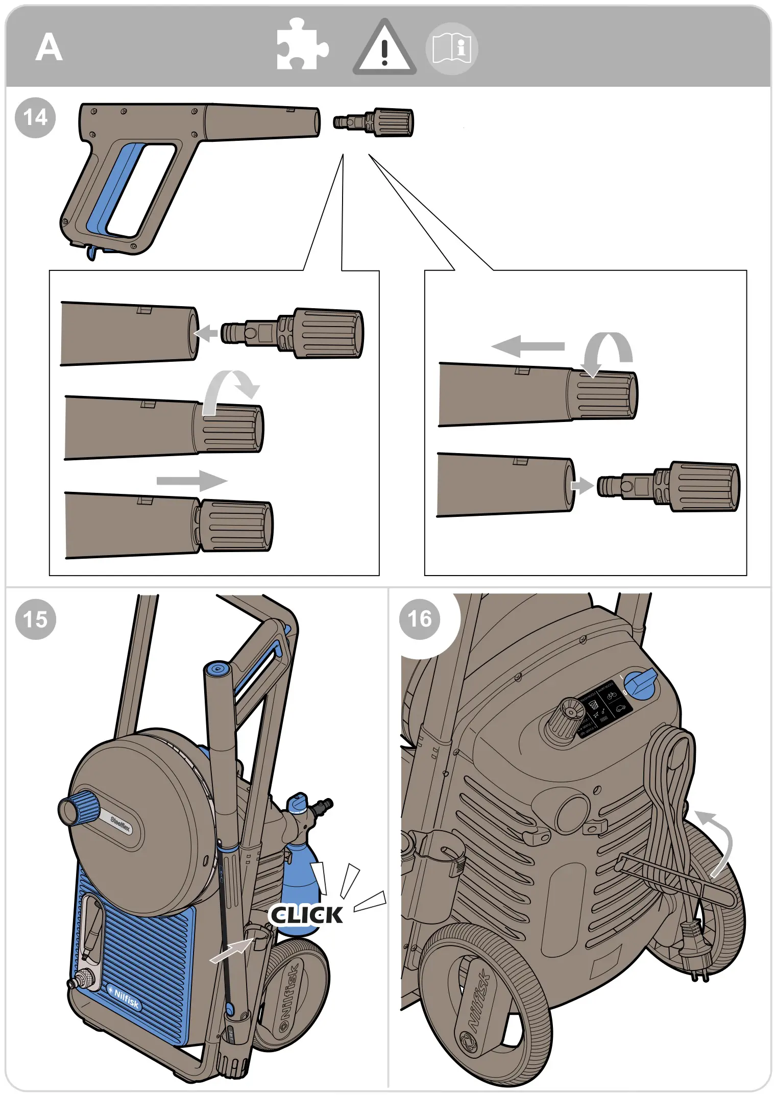nilfisk food Excellent 170 High Pressure Washer Cleaner - Figure A-6