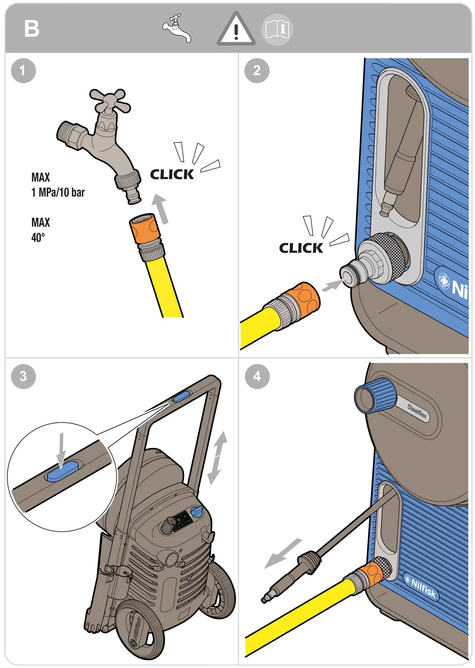 nilfisk food Excellent 170 High Pressure Washer Cleaner - Figure B