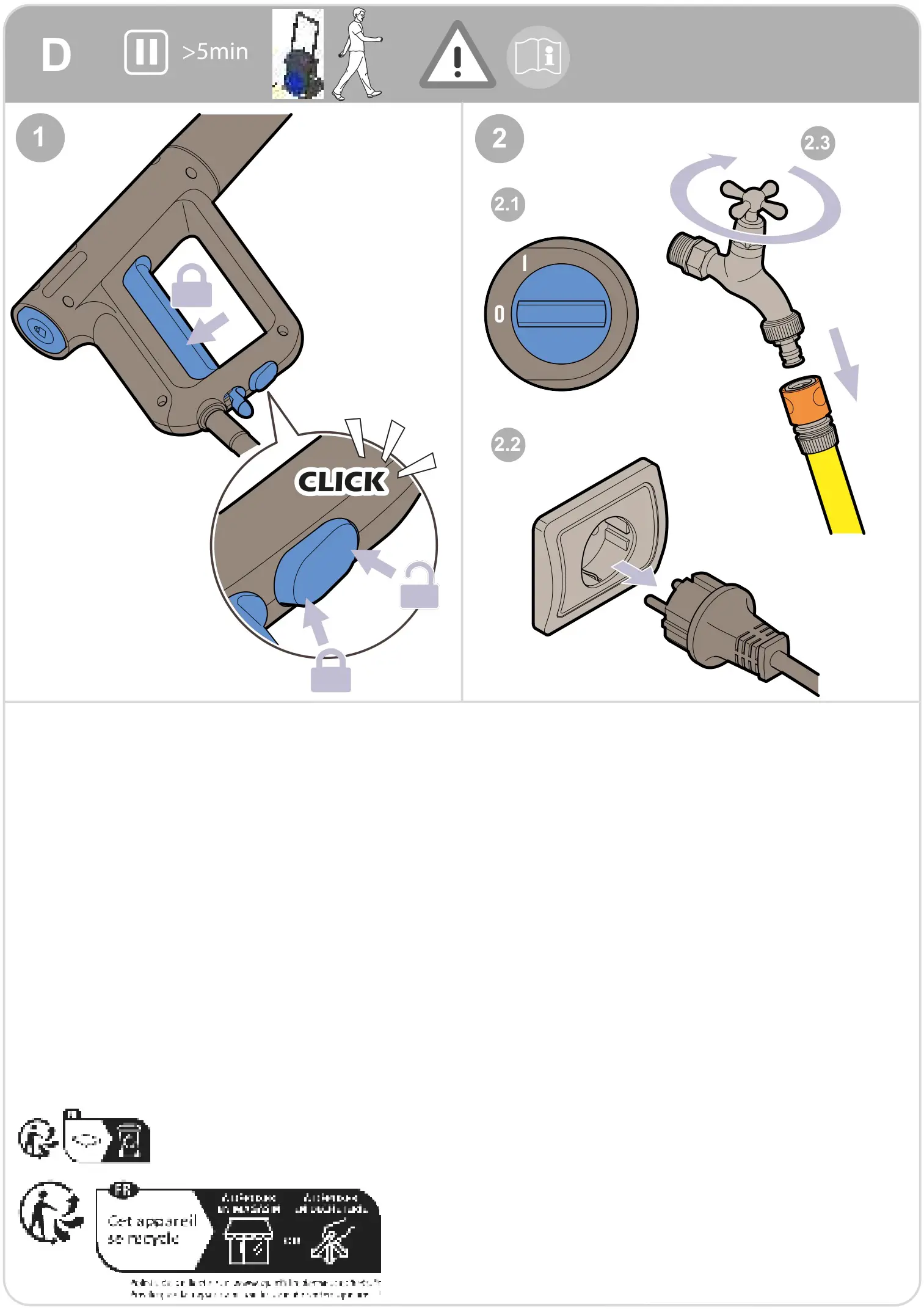 nilfisk food Excellent 170 High Pressure Washer Cleaner - Figure D