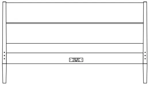 habitat D001 Scottie King Bed - Panels 1