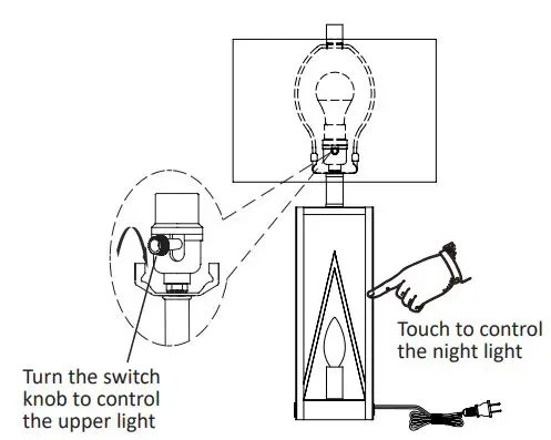HOMELUX 21151 Table Lamp Set of 2 User Manual - Using the table lamp