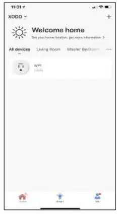 XODO WP1 WiFi Smart Plug - .Home Screen Updated