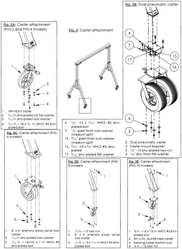Vestil-FHS-Series-Steel-Fixed-Height-Gantry-Cranes-fig- (11)