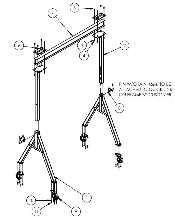 Vestil-FHS-Series-Steel-Fixed-Height-Gantry-Cranes-fig- (3)