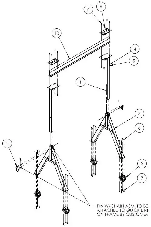 Vestil-FHS-Series-Steel-Fixed-Height-Gantry-Cranes-fig- (5)