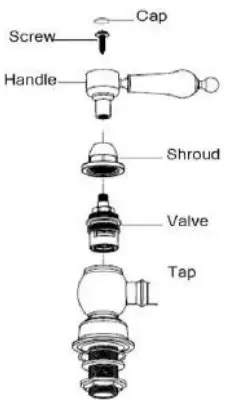 BETTER BATHROOMS BasinBathSink Chrome Mono Waterfall Basin Mixer Tap (5)