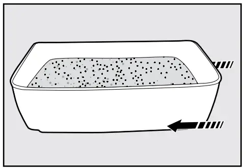 PetSafe PWM00-16580 Deluxe Crystal Litter Box System - When it is time to change