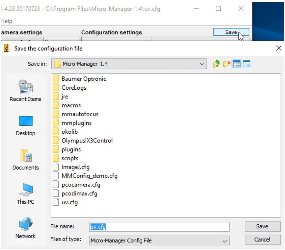 PCO MicroManager - Configuration 10