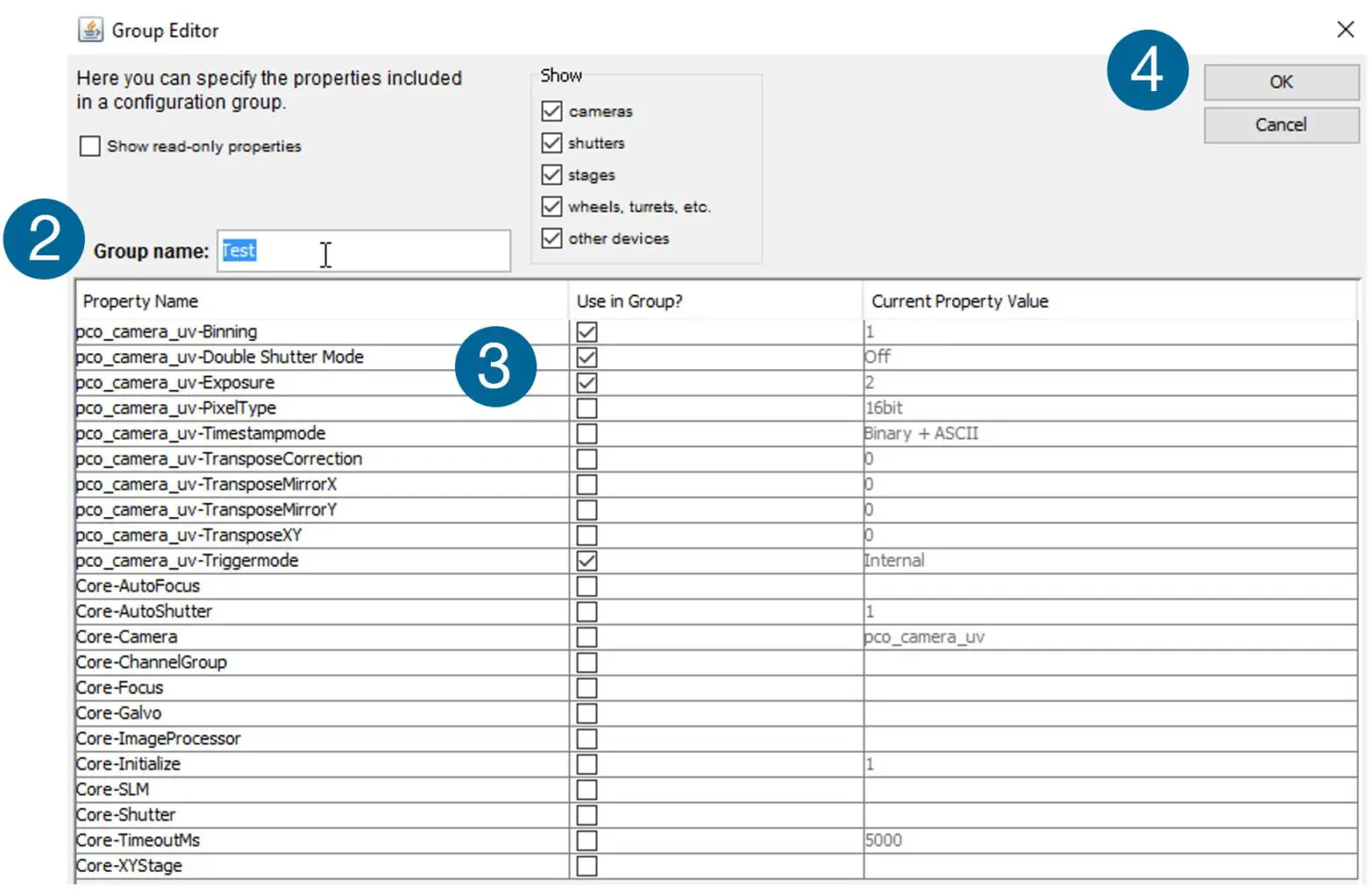 PCO MicroManager - Configuration 7