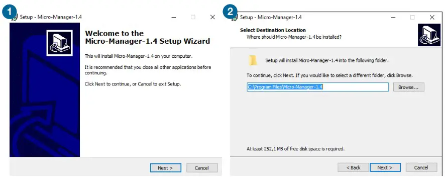 PCO MicroManager - Installation 1