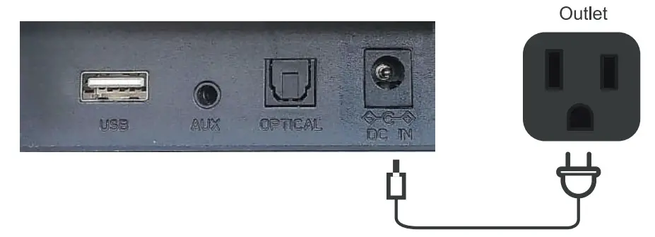 VILINICE SS01 50W Sound Bar - power