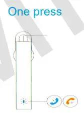 Xiaomi CS6 Mi Bluetooth Headset User Manual - Answer to call