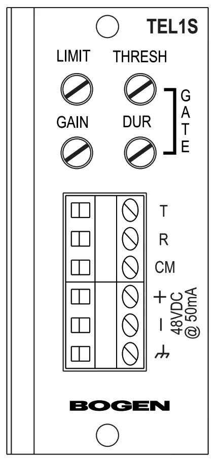 BOGEN Telephone Interface Module TEL1S