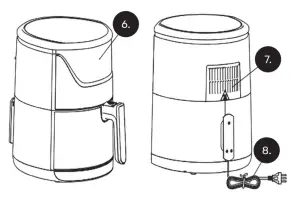 Colston B424524 5 in 1 Digital Air Fryer - OVERVIEW2