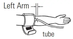 ADC 6021N Automatic Blood Pressure Monitor - cuff through