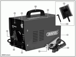 DRAPER 69339 Arc Welder - PRODUCT IDENTIFICATION