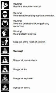 DRAPER 69339 Arc Welder - SYMBOLS