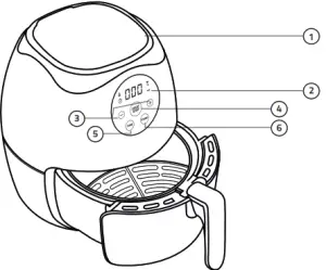 CHEFMAN RJ38 V2 65T 6 5 Liter Digital Air Fryer Instruction - feture