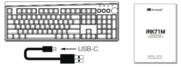 irocks IRK71M RGB Illuminated Mechanical Keyboard