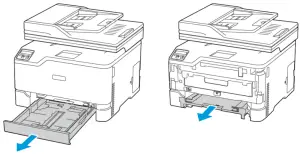 Xerox C235 Color Multifunction Printer - Paper jam