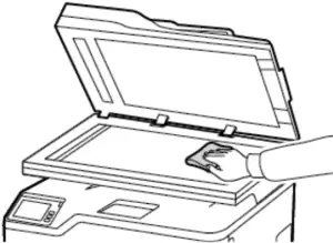 Xerox C235 Color Multifunction Printer - Scanner glass