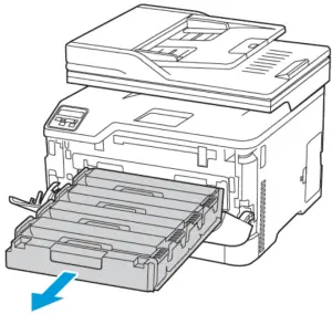Xerox C235 Color Multifunction Printer - print cartridge tray