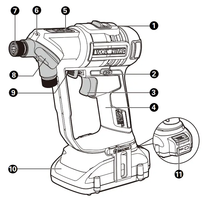 WORX WX177L X 20V Cordless Brushless Switchdriver- 2