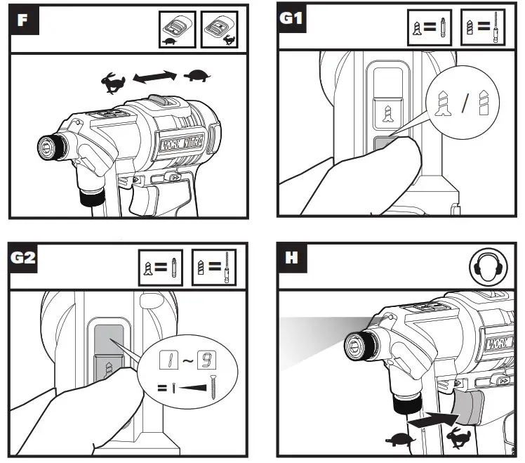 WORX WX177L X 20V Cordless Brushless Switchdriver- F
