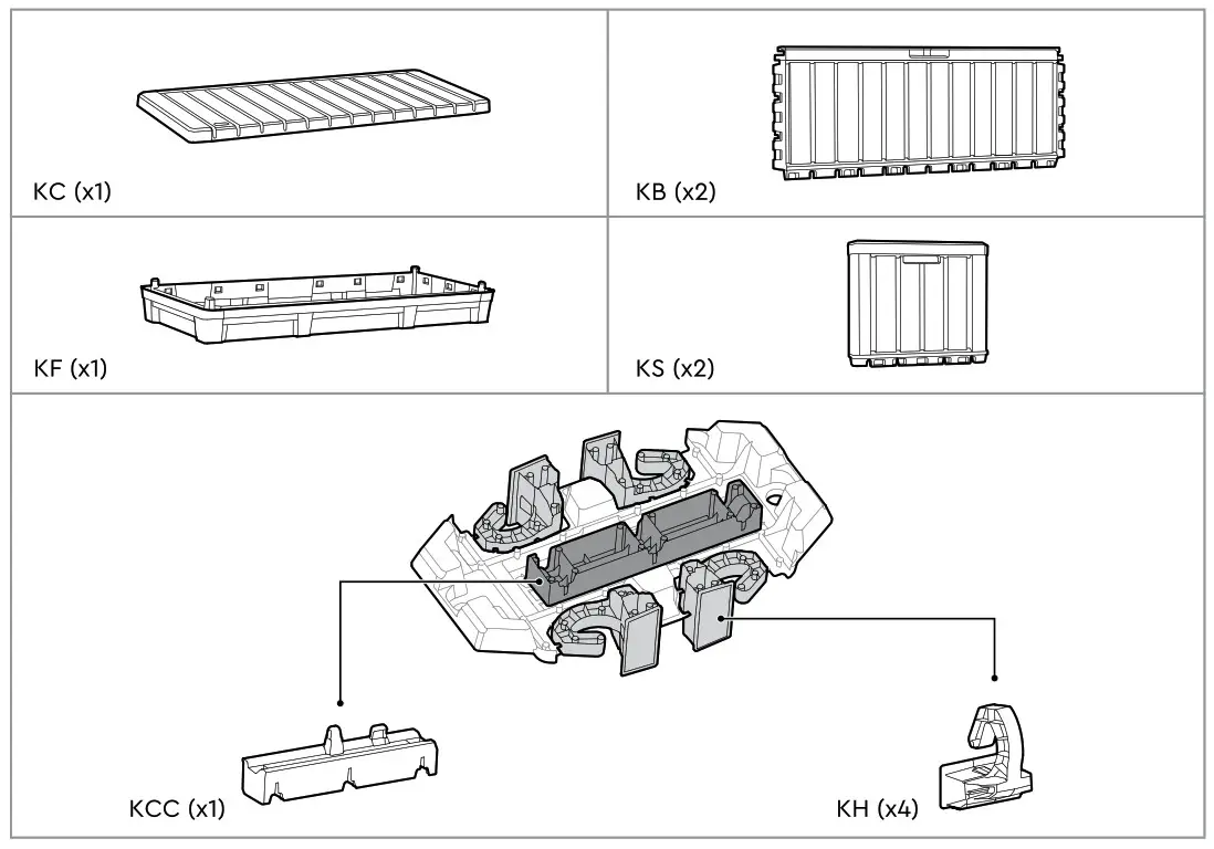 keter Kentwood 92 Us Gal 350L - ASSEMBLY PARTS