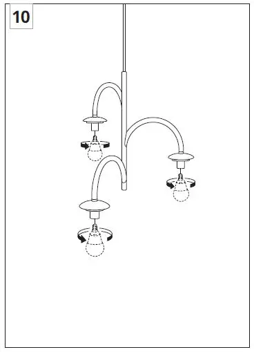 IKEA 80407835 SIMRISHAMN 3-Armed Pendant Lamp fig12