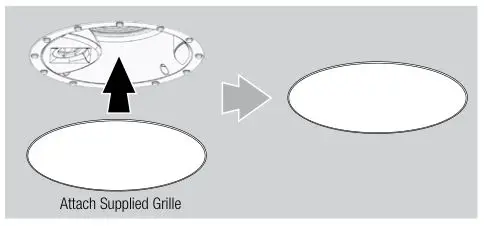 JBL Studio 2 6ICDT - Attach the supplied grille