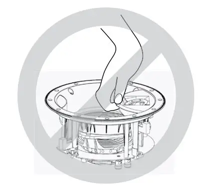 JBL Studio 2 6ICDT - Do not use the tweeter-mounting baffle