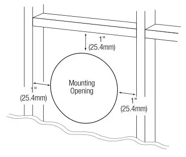 JBL Studio 2 6ICDT - Ensure that the drywall, plywood or other ceiling material