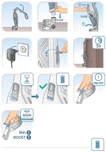 Tefal TY6751WO Dual Force 2-in-1 Upright Vacuum Cleaner 2