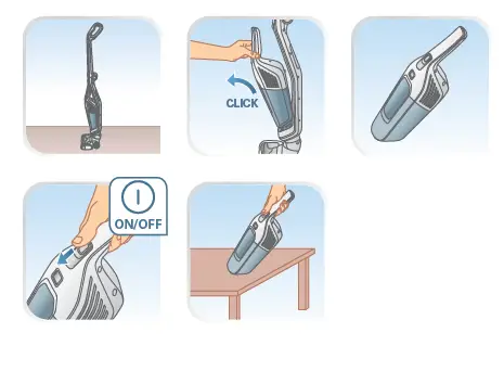 Tefal TY6751WO Dual Force 2-in-1 Upright Vacuum Cleaner 3