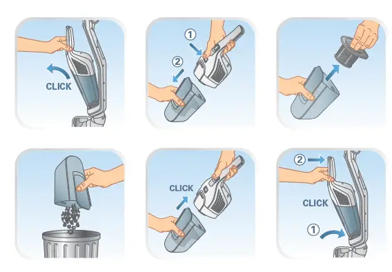 Tefal TY6751WO Dual Force 2-in-1 Upright Vacuum Cleaner 4