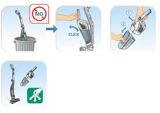 Tefal TY6751WO Dual Force 2-in-1 Upright Vacuum Cleaner 8