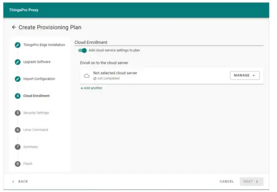 Creating a Provisioning Plan