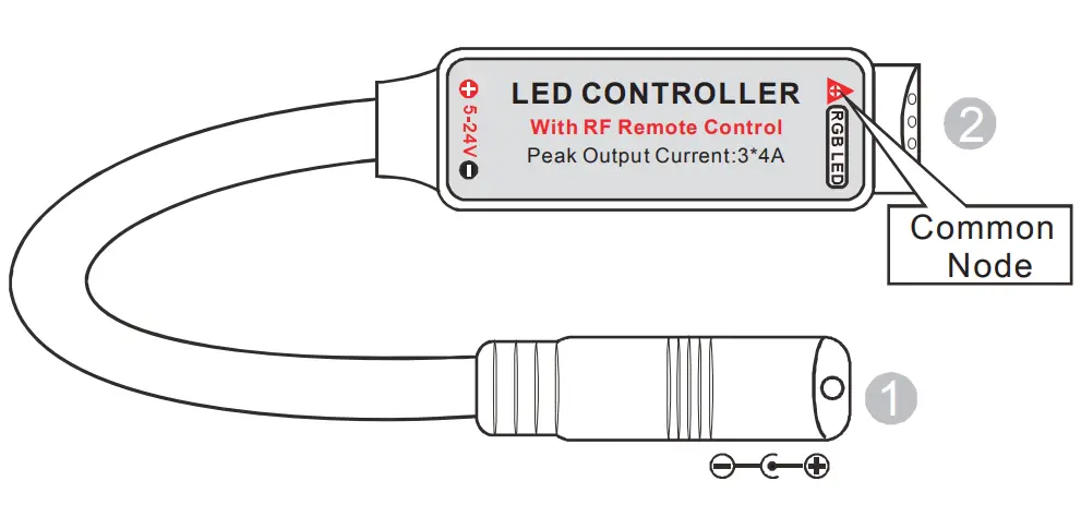 AQUATIC AV CS9016 RGB LED Controller - remote cable