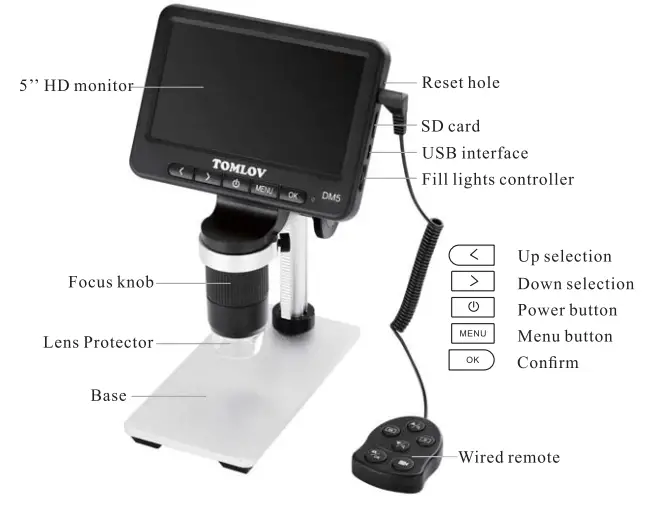 TOMLOV-DM5-Wireless-Digital-Microscope-4