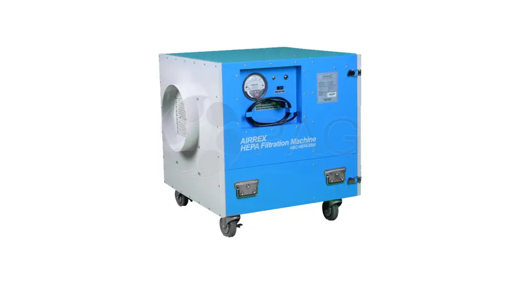 Airrex Hsc-hepa2000 Portable Air Scrubber User Manual Airrex Hsc-hepa2000 Portable Air Scrubber User Manual