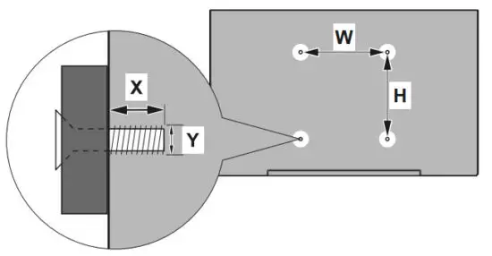 HITACHI 55HK6100U 55 Inch LED TV - MEASUREMENTS