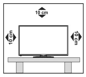 HITACHI 55HK6100U 55 Inch LED TV - position the tv