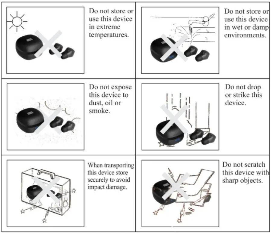 August EP800 Ultra Portable Lightweight Bluetooth Earphones - fig2