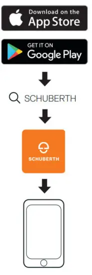SCHUBERTH SC1M Sena Motorcycle Intercom - Smartphone App