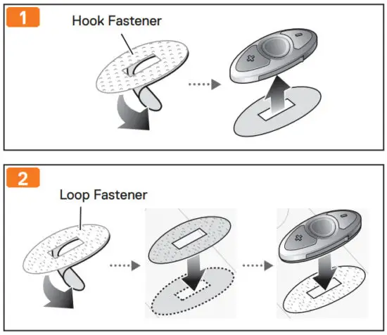 SCHUBERTH SC1M Sena Motorcycle Intercom - hook and loop fastener