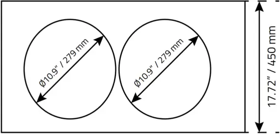 DS18 Double Subwoofer Ported Box A