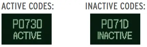 Allison Transmission SA7497EN Shift Selectors - CODES