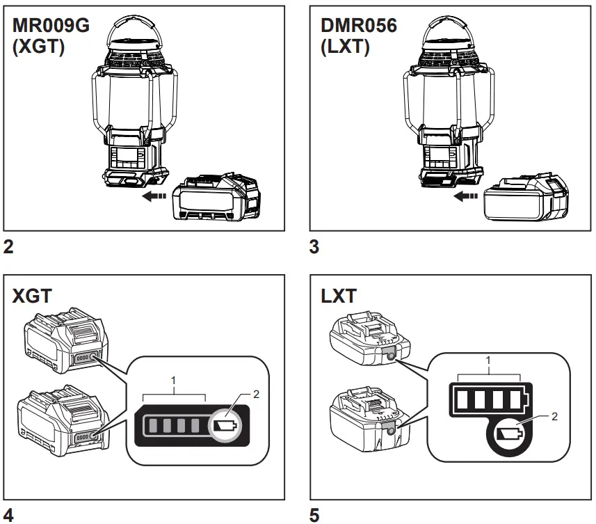 makita DMR056 Cordless Radio with Lantern - Fig 2