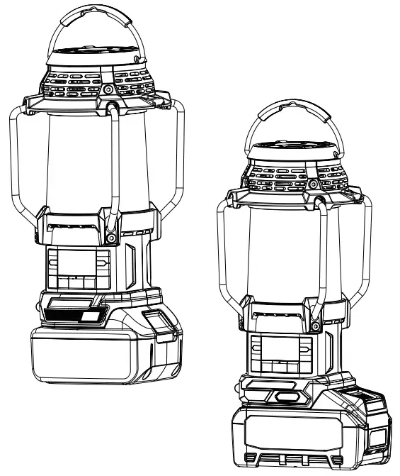 makita DMR056 Cordless Radio with Lantern